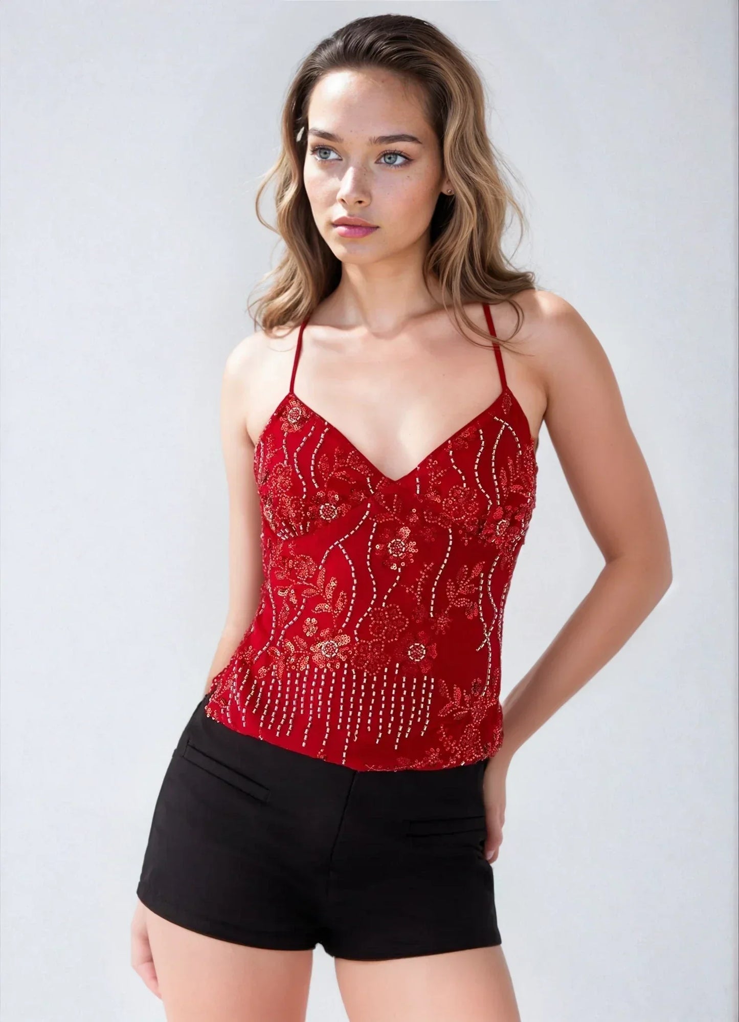 SEQUIN CAMI TOP