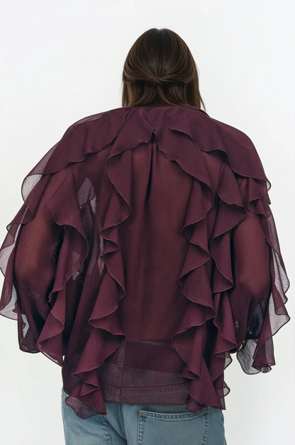 PURE DESIRE RUFFLE BLOUSE