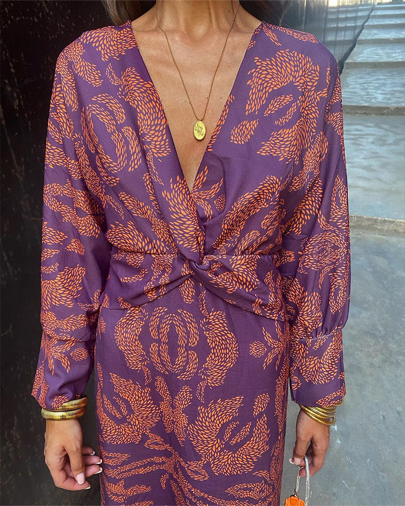 LEYA | ELEGANT PRINTET KJOL E
