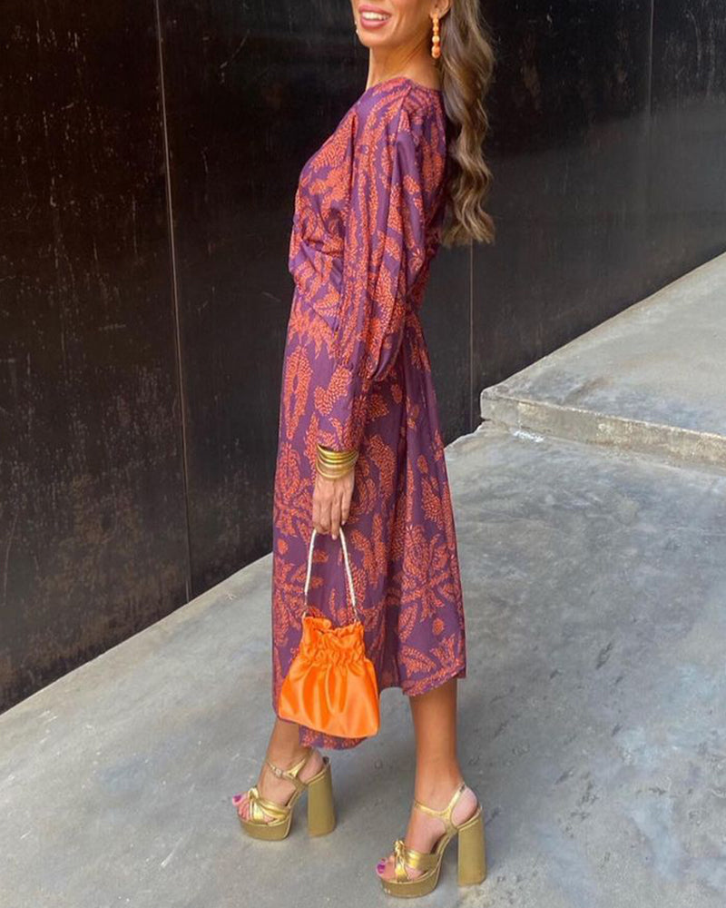 LEYA | ELEGANT PRINTET KJOL E
