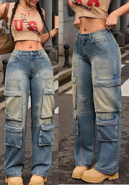 URBAN NOMAD - RETRO CARGO JEANS
