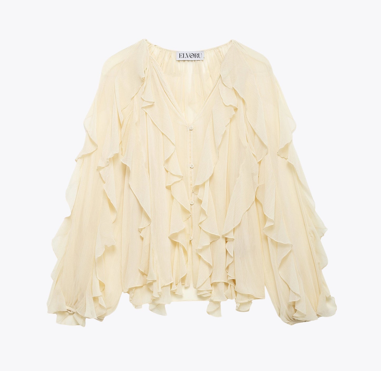 PURE DESIRE RUFFLE BLOUSE