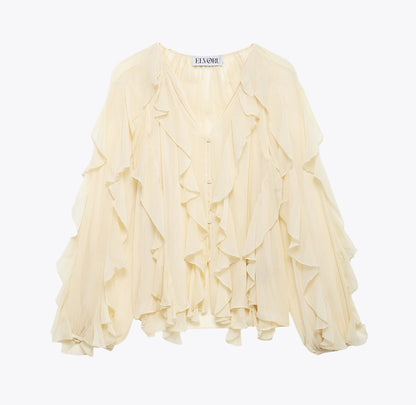 PURE DESIRE RUFFLE BLOUSE
