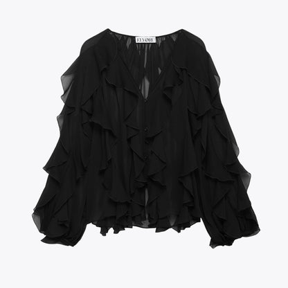 PURE DESIRE RUFFLE BLOUSE