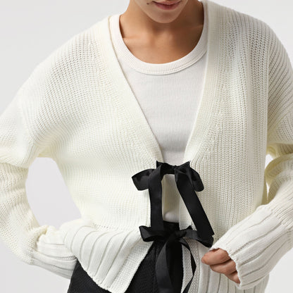 ELENA-MIA’S TIE TOP SWEATER