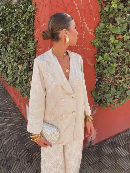 ELOISE | ELEGANT JACQUARD BLAZER