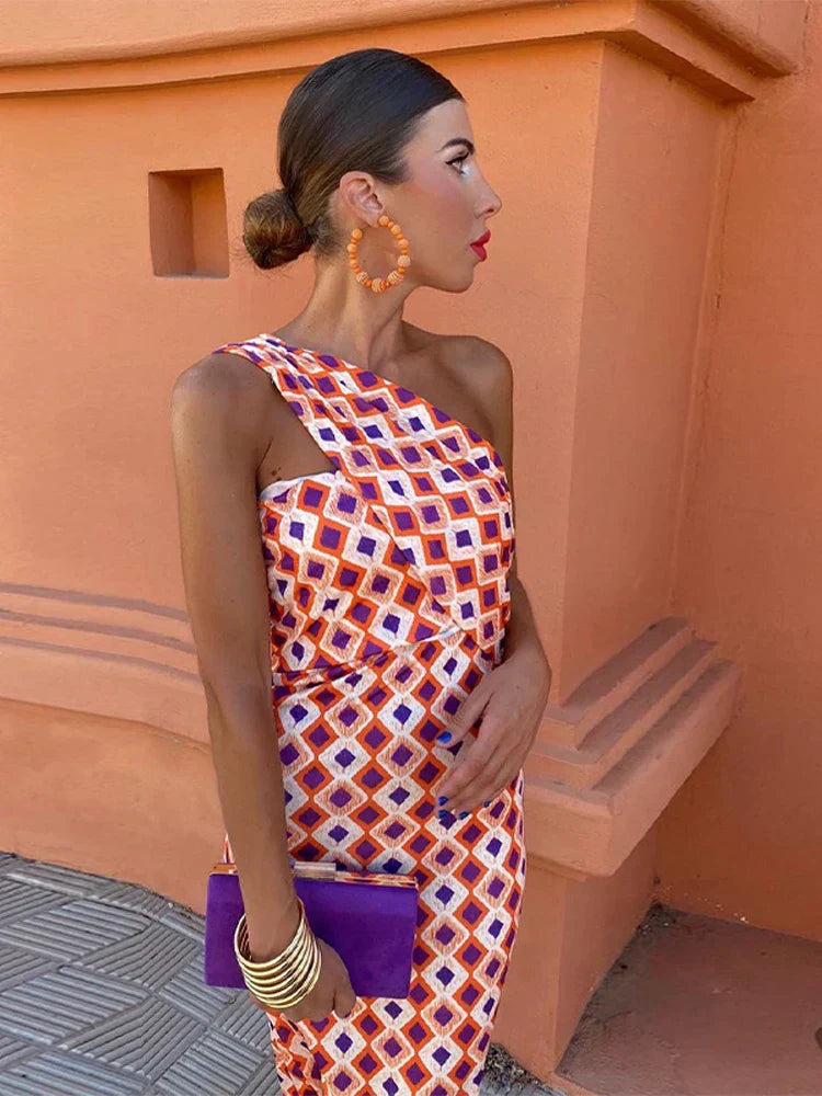 IRMGARDI | ELEGANT ONE-SHOULDER KJOL E