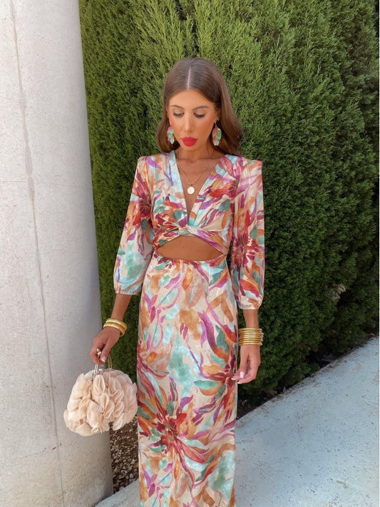 DANIKA | ELEGANT CUT-OUT KJOL E