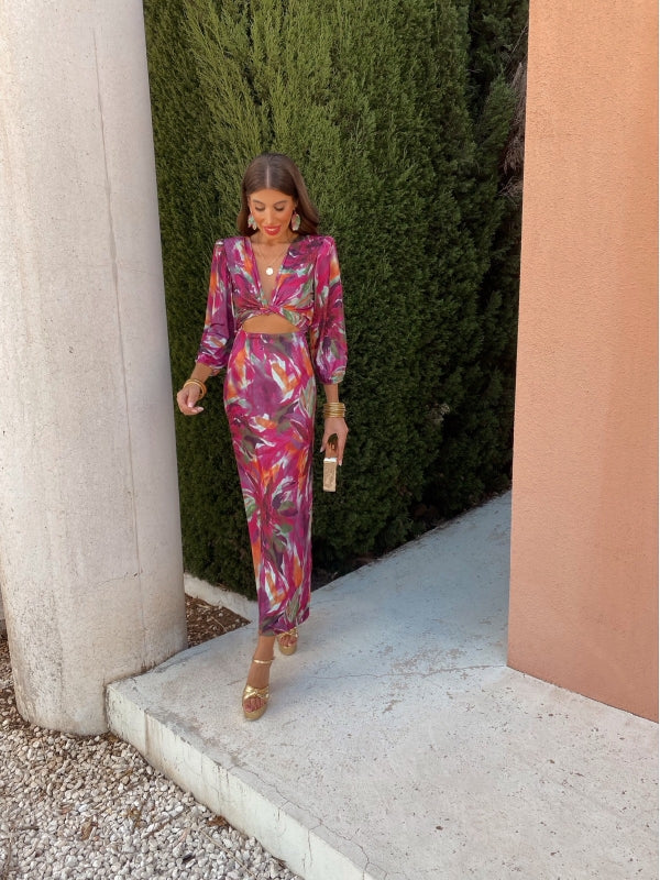 DANIKA | ELEGANT CUT-OUT KJOL E